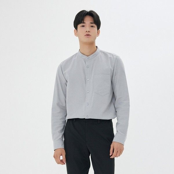 (현대Hmall) [하프클럽/앤듀]남성 선염 헨리넥 셔츠(O213SH110P)