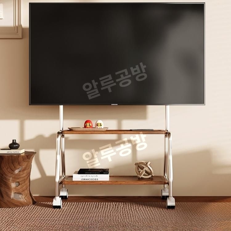 알루공방협력사 [해외] 이동식TV거치대 스탠드 호환 대형 행사용 POP 모니터