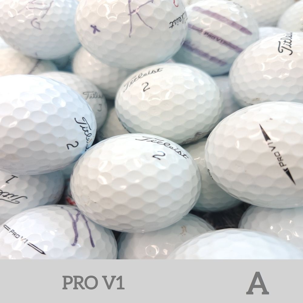 [중고] 타이틀리스트 골프공 타이틀리스트 PRO V1 3피스 화이트 로스트볼 20구 (투명케이스 포장) A.