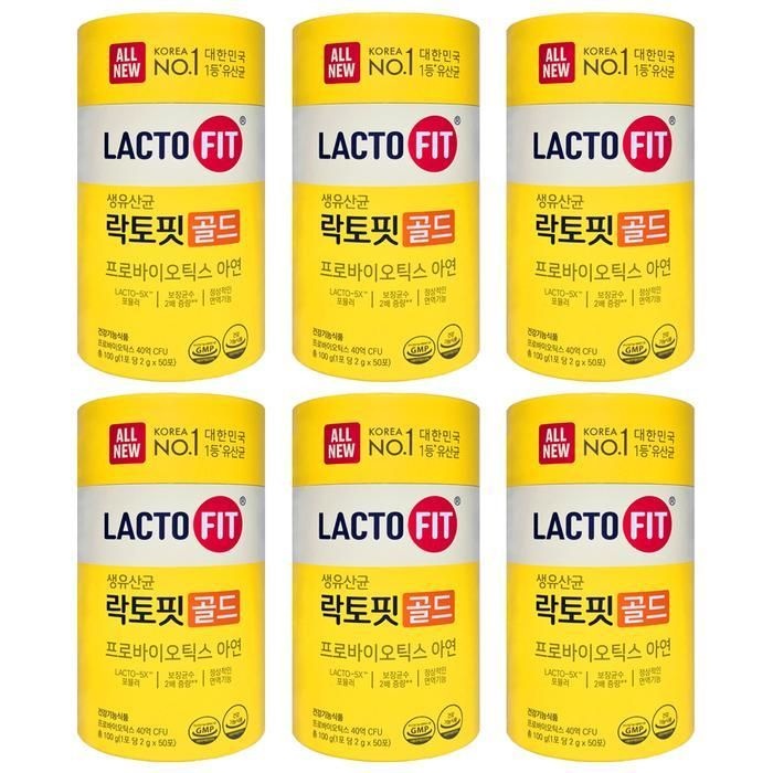 종근당건강 락토핏 생유산균 골드 2g50포6통 HIS