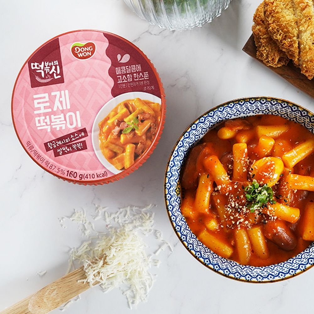 [동원] 떡볶이의신 로제 컵떡볶이 160g x 6개