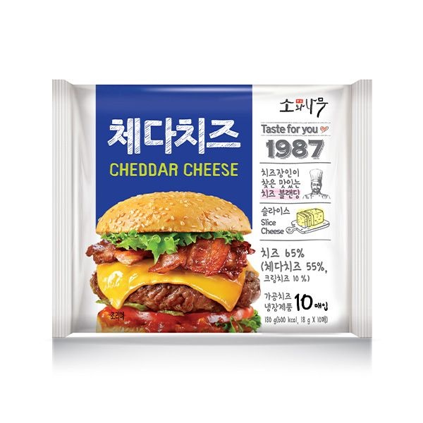 [동원] 소와나무 체다치즈 x 60매 (18g 10매*6봉)