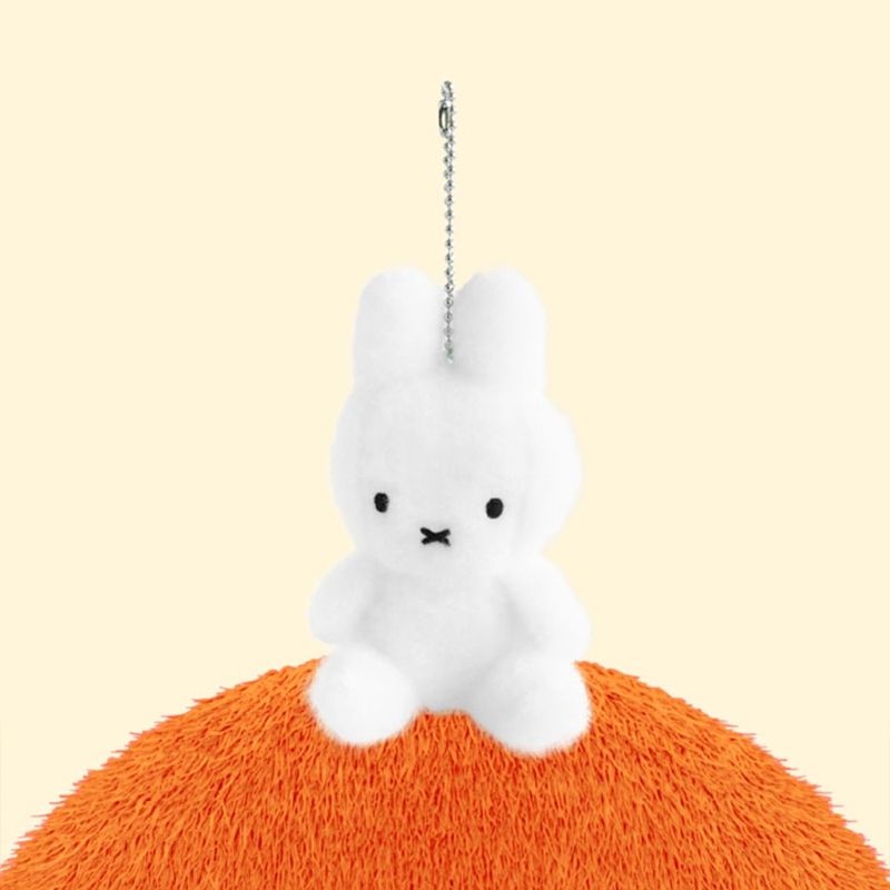 미피 SITTING 크리미 키링 8cm 화이트