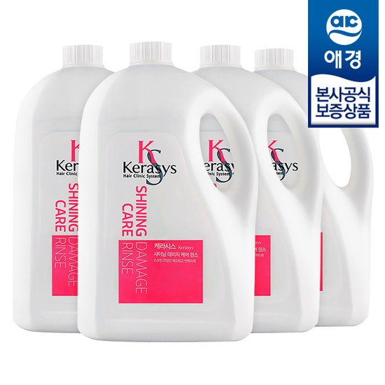 애경 케라시스 샤이닝 데미지 린스 4L x4개