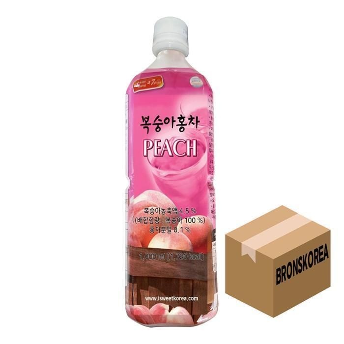 [패션플러스][스위트코리아]스위트코리아 복숭아 1000ml X 12개 피치 액상음료 원액 (12174616)
