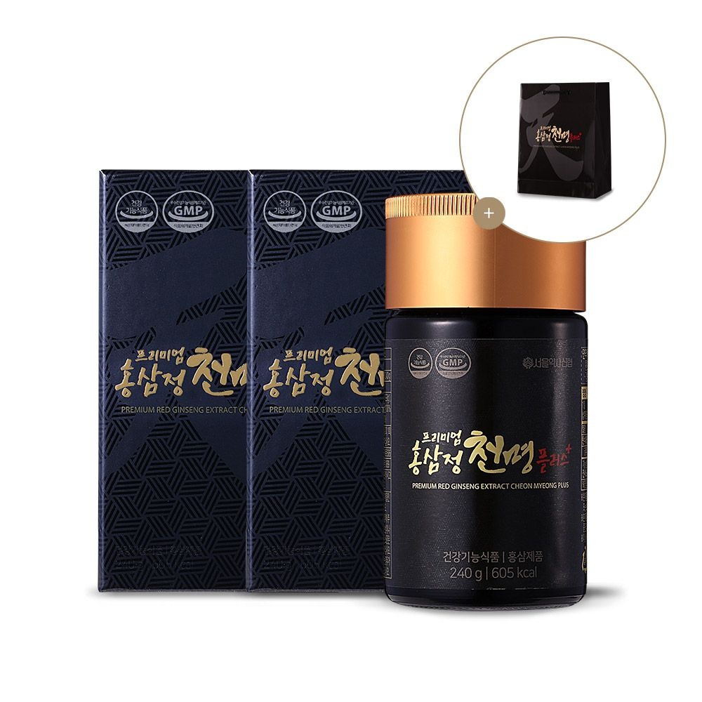 [롯데백화점] 서울약사신협 [진세노사이드 54mg] 프리미엄 홍삼정 천명 플러스 240g 2세트