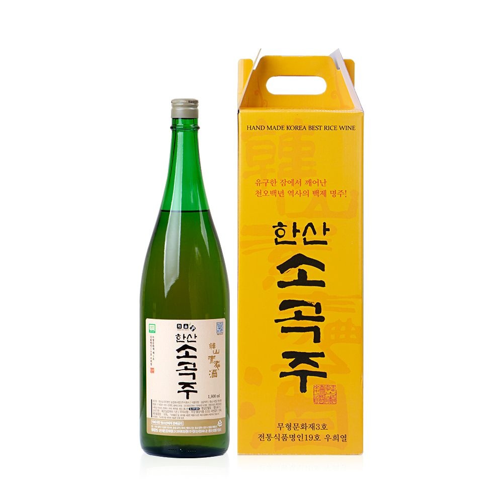 [롯데백화점] 전통주애 한산소곡주 우리땅 처음술 한산소곡주 18도 1800ml