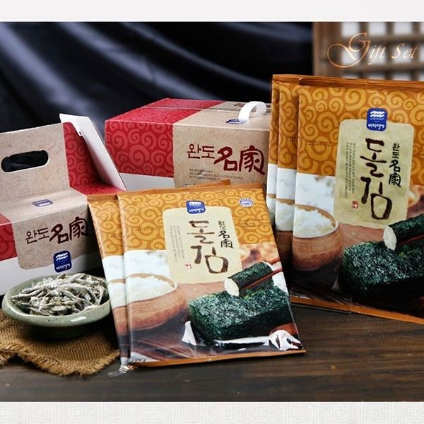 [롯데백화점]  완도명가 귀한선물세트2호(대멸치700g,지주식돌김구이김7매x5봉)