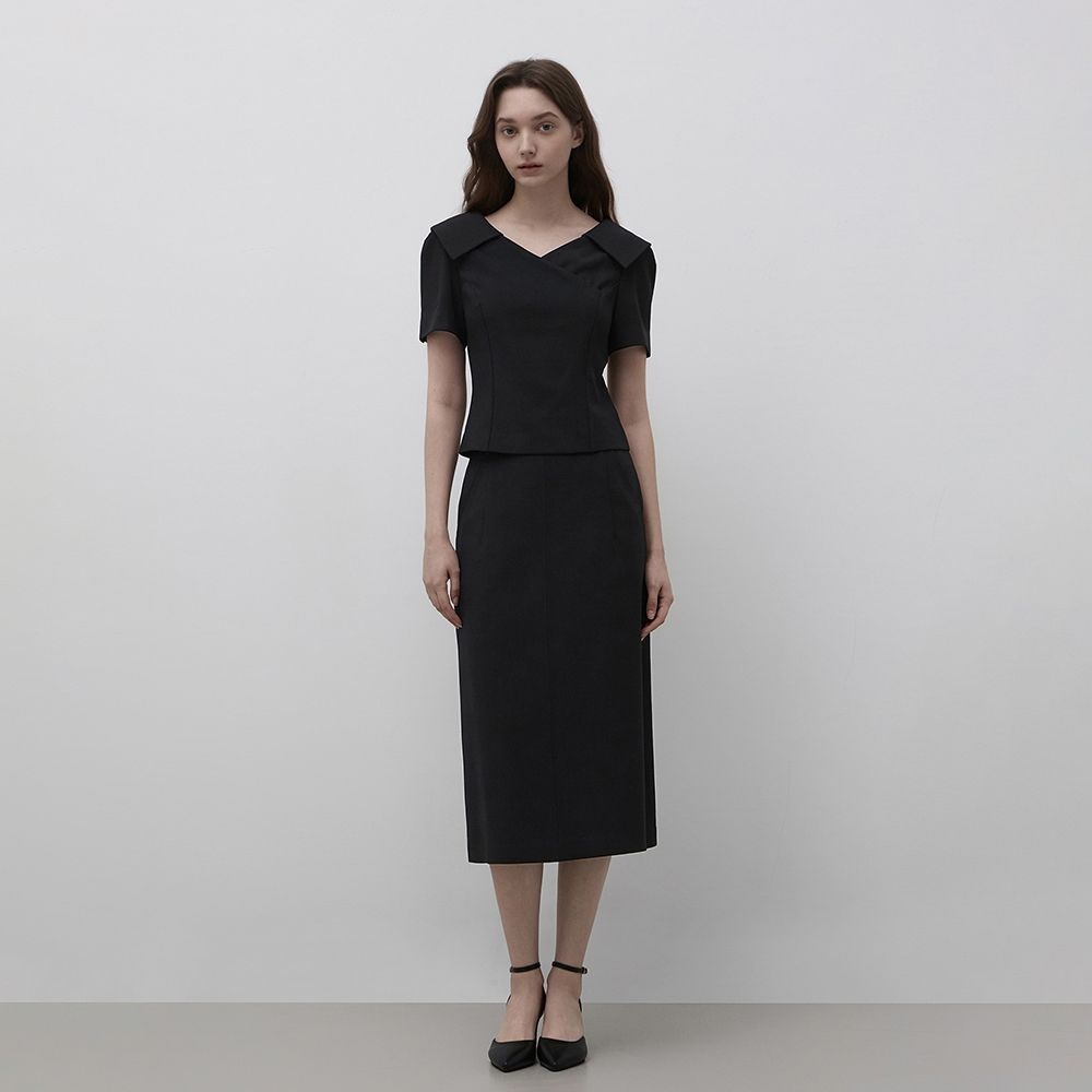 [26 S/S] H라인 셋업 스커트 ITQ4ZSK410