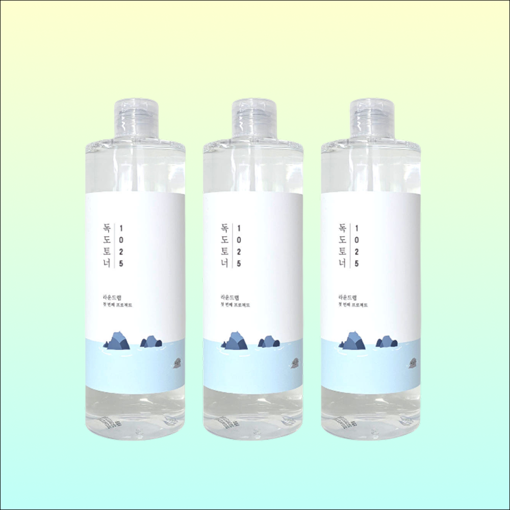 라운드랩 1025 독도 토너 대용량 500ml 3개 수분토너 진정토너 데일리토너 피부결케어