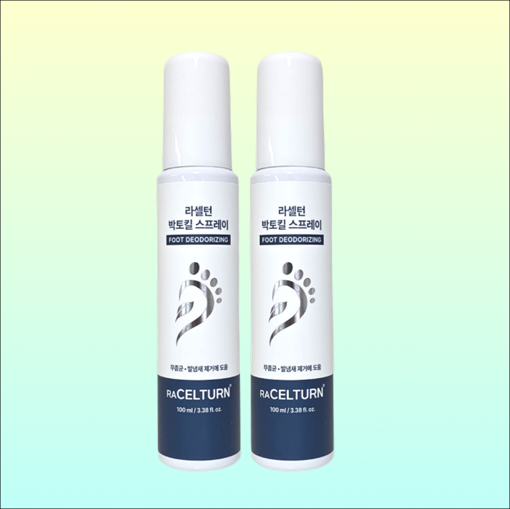 라셀턴 박토킬 스프레이 100ml 2박스 발냄새 악취 차단 케어 풋스프레이 신발탈취 냄새제거 발케어