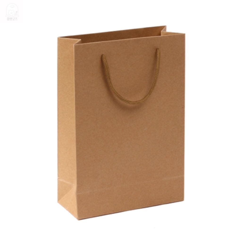 바로찬 무지 쇼핑백 10P세트 20X28CM     크라프트쇼핑백 무지종이쇼핑백 종이백 깔끔한쇼핑백 종이백제작