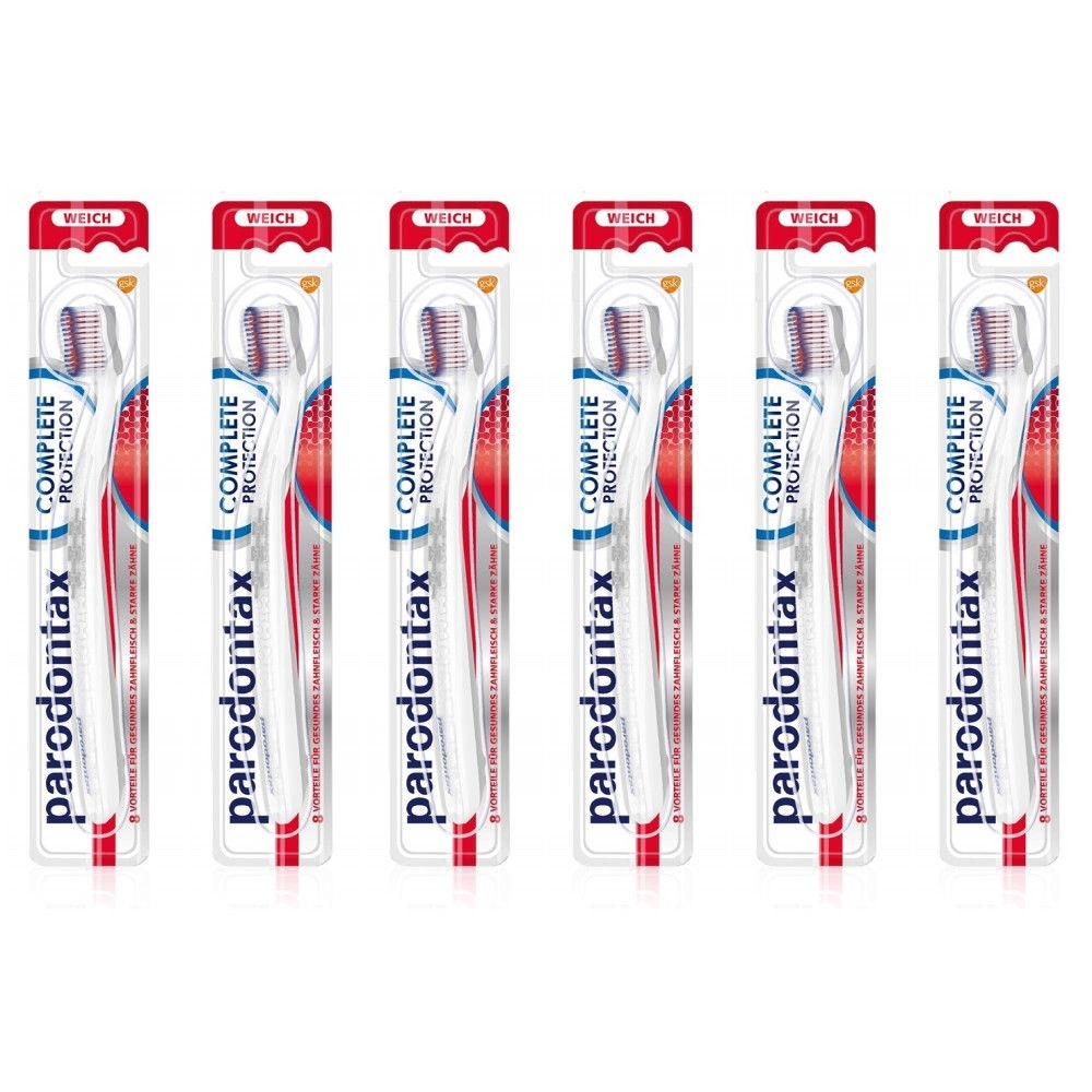 [해외] Parodontax Complete Protection Toothbrush 독일 파로돈탁스 컴플리트 프로텍션 칫솔 초미세 부드러운 모 6개