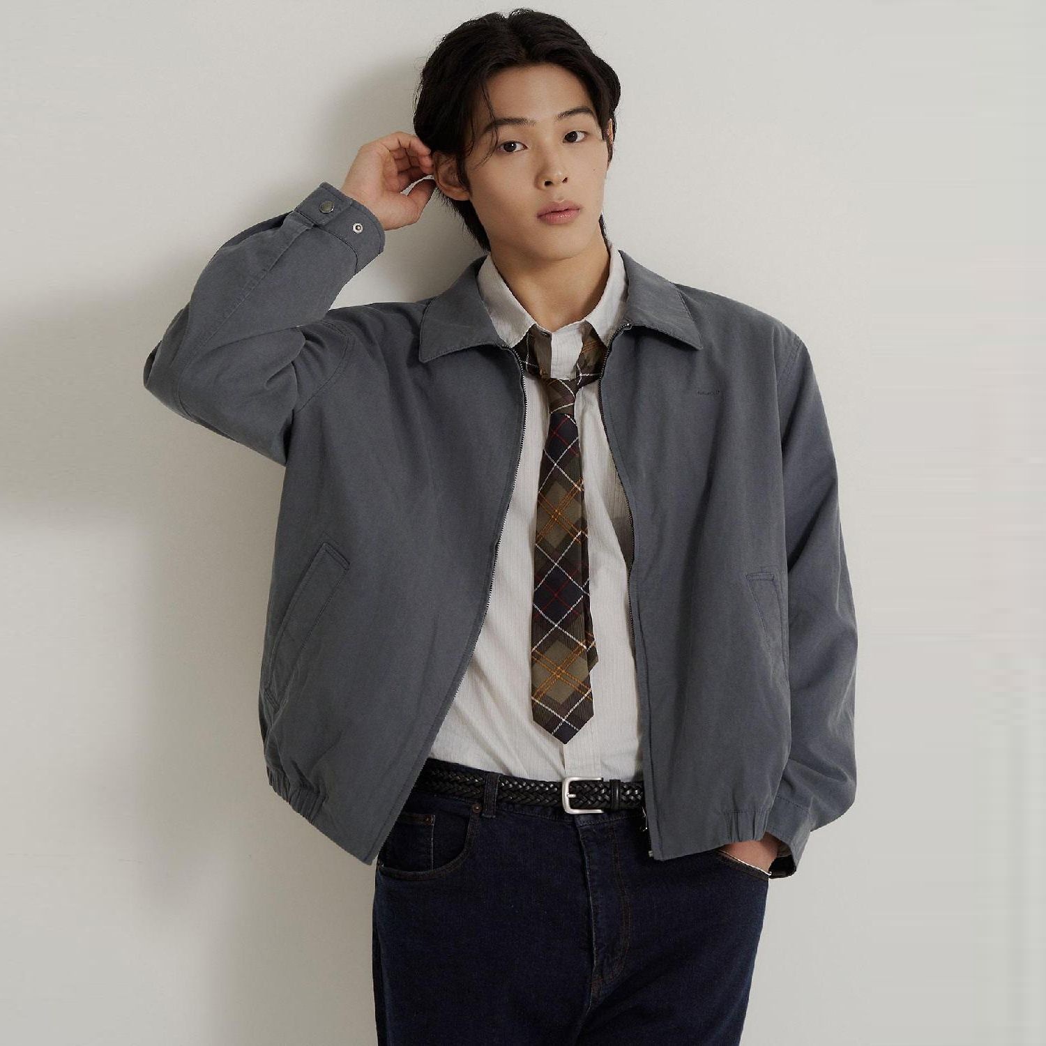 [롯데백화점] 빈폴 멘 코튼텐셀 워시드 드리즐러 - 애쉬 (BC6839C024) LE1222258792