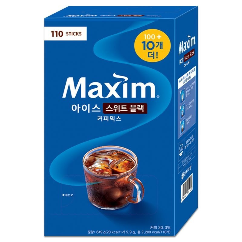맥심 아이스 블랙 커피믹스 100T+10T