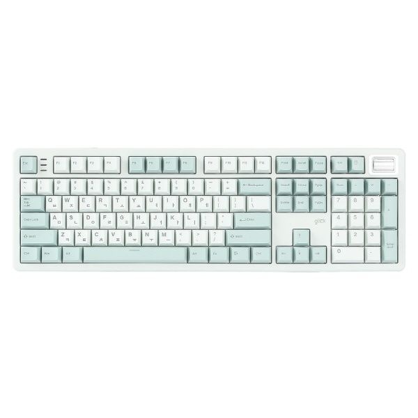 G-Clicker 무선 블루투스 기계식키보드 제주WK107 1K 풀윤활 당근주황축 45g 그린라이트 4053807