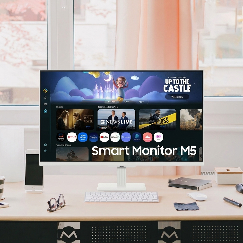 삼성전자 삼성 스마트모니터 M5 M50F 68.6cm(27인치) 블랙 무선 OTT 컴퓨터 LED 모니터