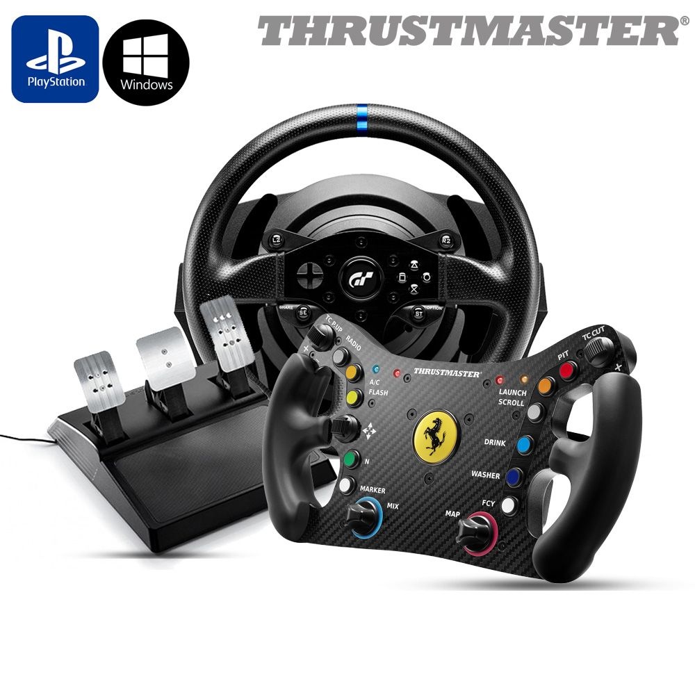 트러스트마스터 T300RS GT 레이싱휠, 페라리 488GT3 핸들 패키지(PS5/PC) PO