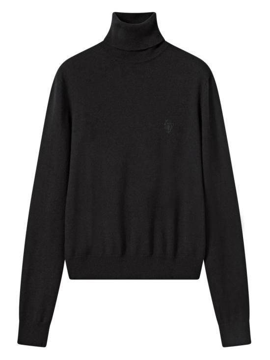 [해외] 구찌 26FW 구찌 자수 울 니트 터틀넥 860442 XKFG71043 BLACK