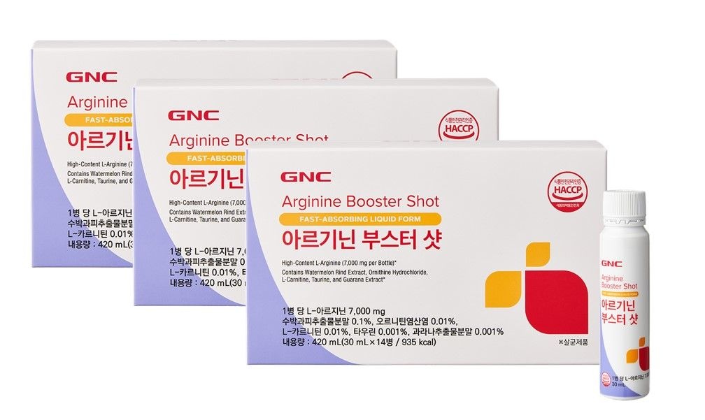 [롯데백화점] GNC [GNC]아르기닌 부스터 샷(30mL X 14병)X 3개