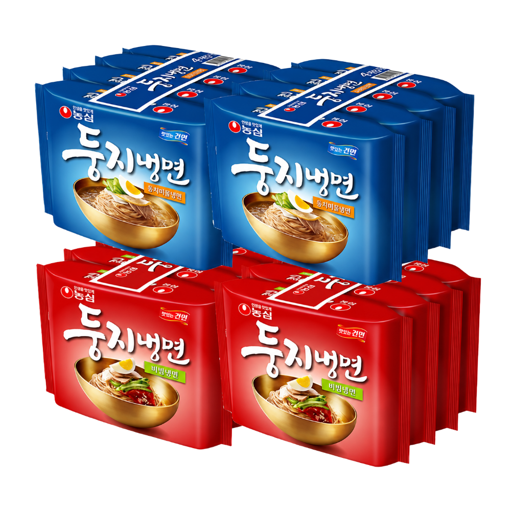 농심 둥지냉면 비빔냉면8봉+동치미8봉(총16개)