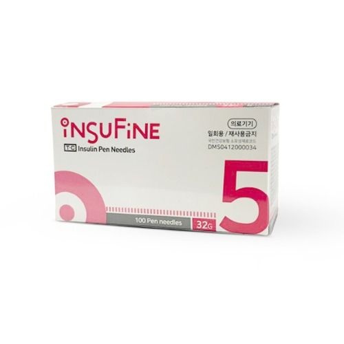 태창 인슐린 펜니들 Insufine 32G x 5mm 100개입 당뇨바늘 인슐린주사기