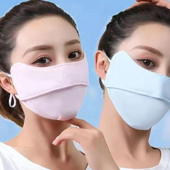 빨아쓰는 여름 골프 쿨 자외선차단 마스크