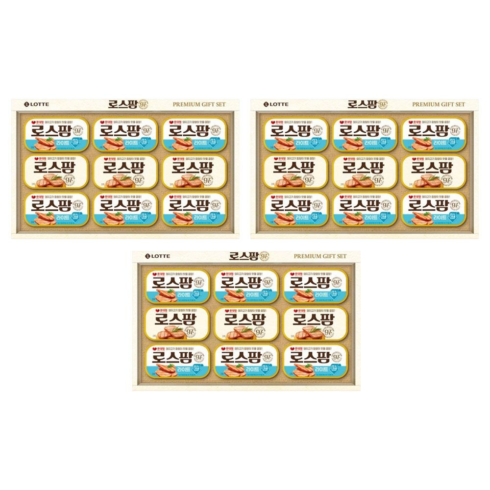 롯데햄 로스팜97 LW3호 명절선물세트 3개