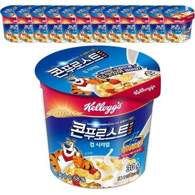 켈로그 콘푸로스트 컵 시리얼 30g x 12개