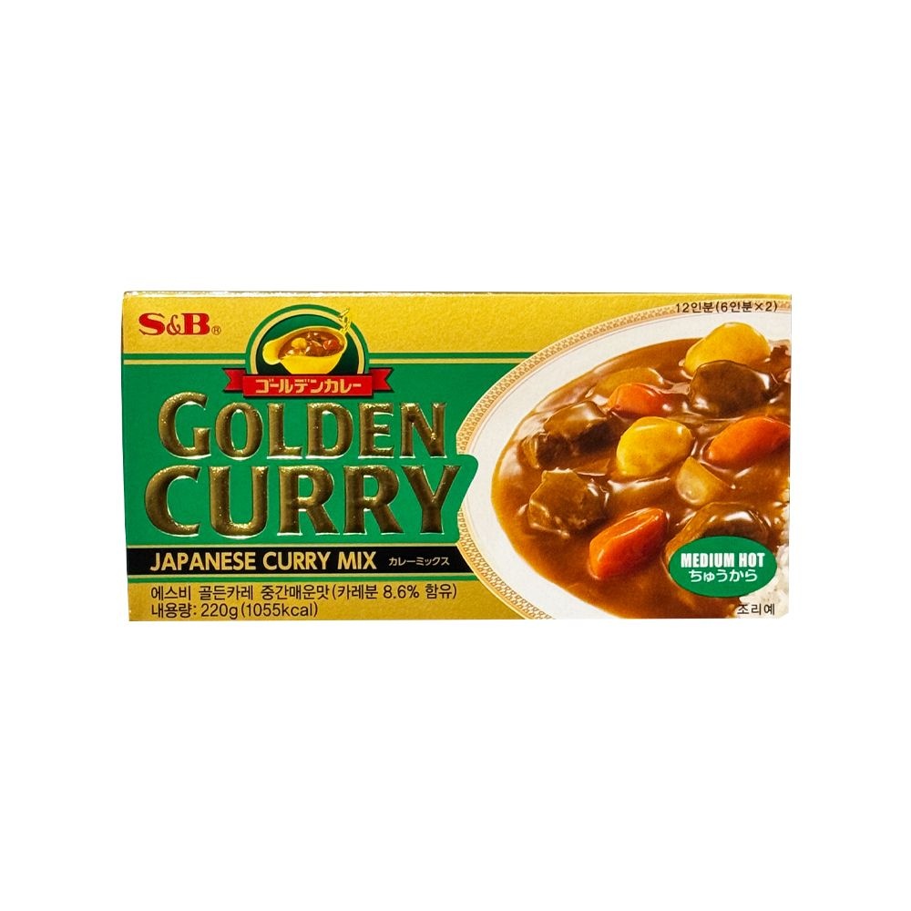 S&B 골든카레 중간매운맛 220g