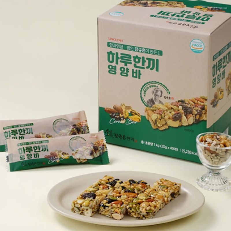 (플친) 김규흔 한과 하루한끼 영양바 40개