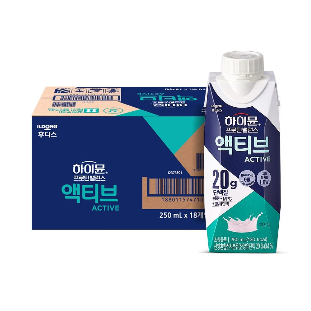 하이뮨 프로틴 밸런스 액티브 오리지널 250ml 18개