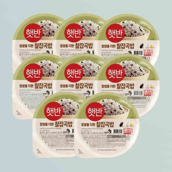햇반 매일 찰잡곡밥 210g 8개 606397
