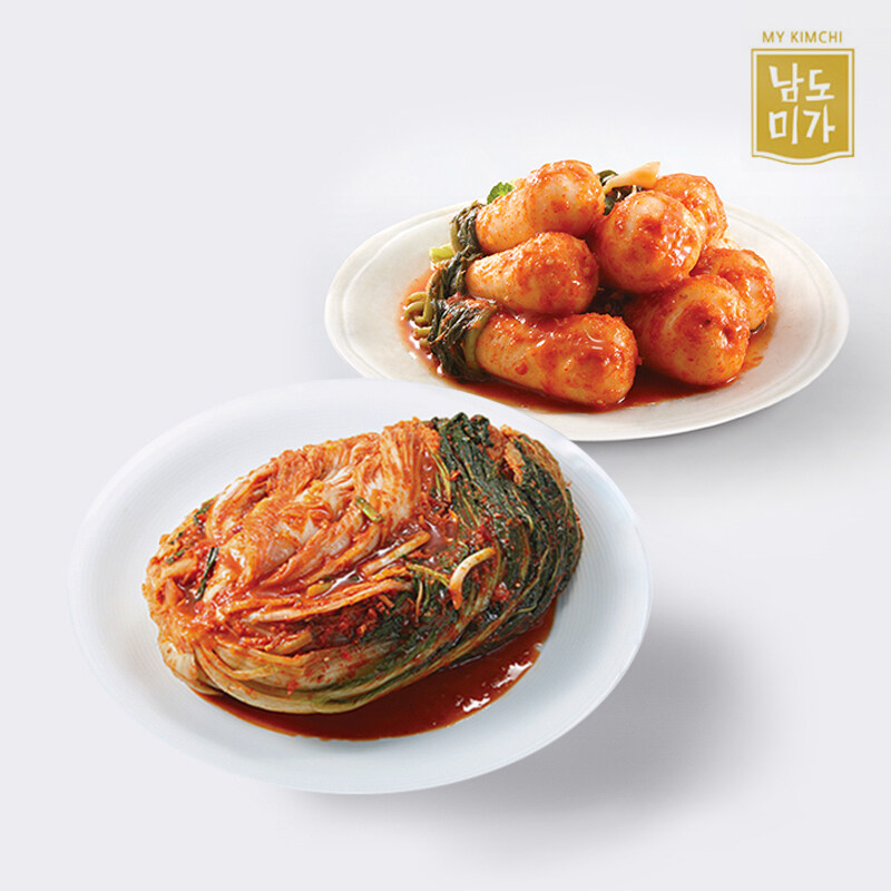 [남도미가] 감칠맛나는 전라도 포기김치5kg+총각김치2kg