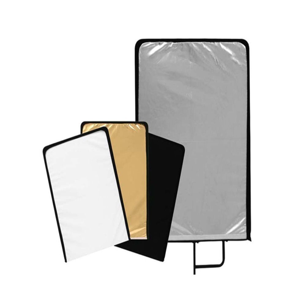 [오늘출발] 포멕스 사진조명 촬영장비 사각반사판 4IN1 소 46X61CM？FP1824 실버 화이트 골드 블랙 커버4종세트 조명판 빛반사