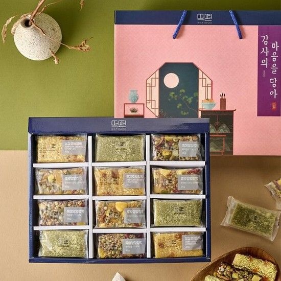 [떡보하루] 떡편 영양찰떡 4종 24개 개별포장 선물세트 (1.08kg) (47336615)