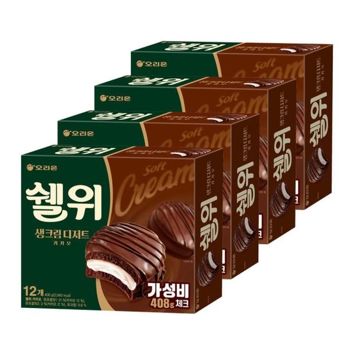 오리온 쉘위 카카오 408g x 4개r