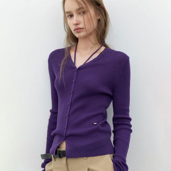 MULTI USED STRING V-NECK SLIM CARDIGAN (CD-2272)
