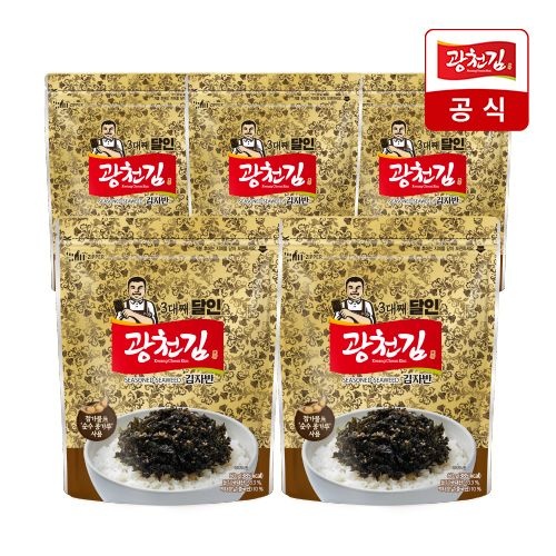 [온세일][광천김] 3대째 달인 김자반 60g 5봉 (3대째 달인 김자반 60g x 5봉)
