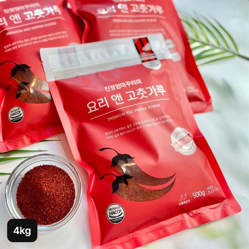 [26년 햇 고춧가루] 친정엄마꾸러미 요리 앤 고춧가루 500gX8팩(총 4kg)[36065049]