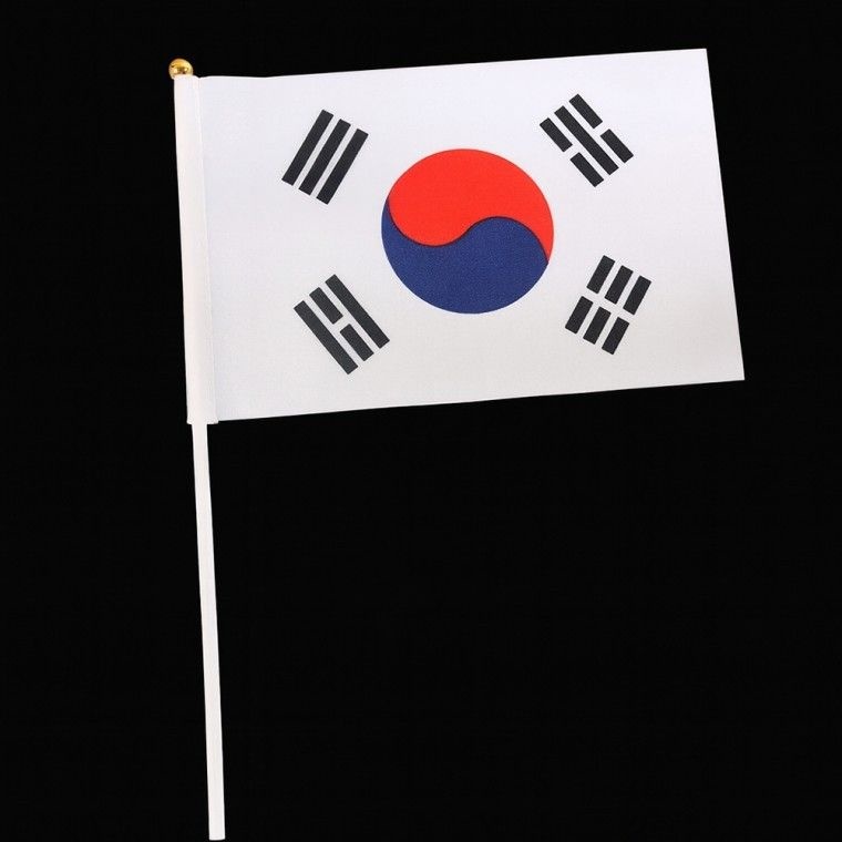 싸더라  미니 태극기 깃발 대한민국 응원도구 행사용 국기 응원깃발 기념품 (10개묶음)