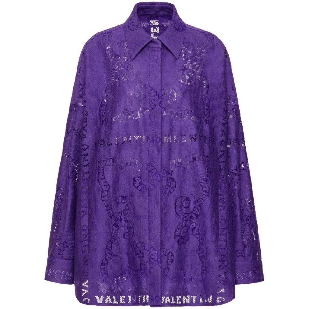 Valentino Garavani 발렌티노 컷아웃 레이스 셔츠 미니 드레스 BCI0R17M9 TP423888156