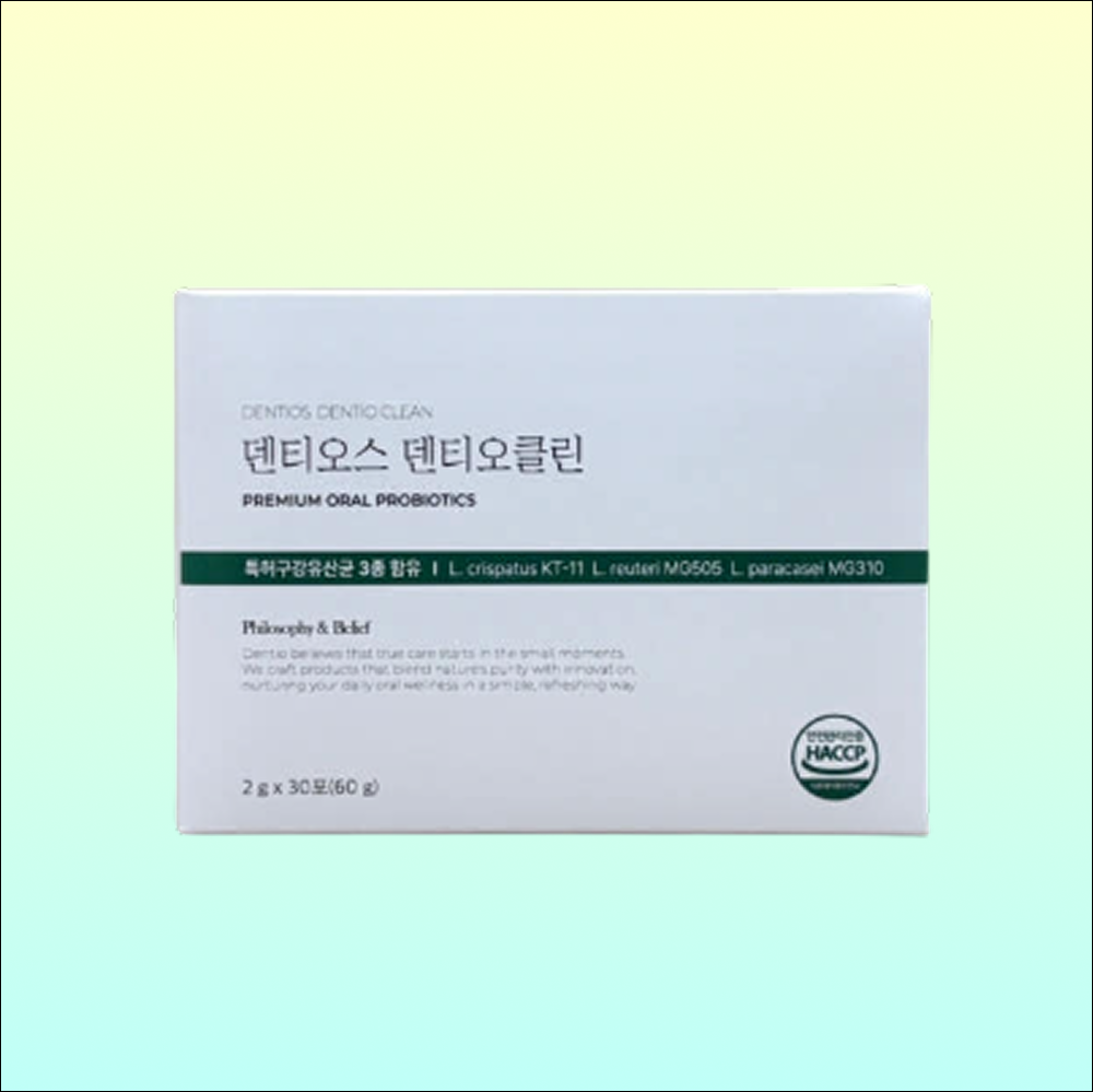 덴티오스 덴티오클린 구강유산균 분말 2g 30포 1박스 프로바이오틱스 구강케어 입냄새케어 상쾌한입