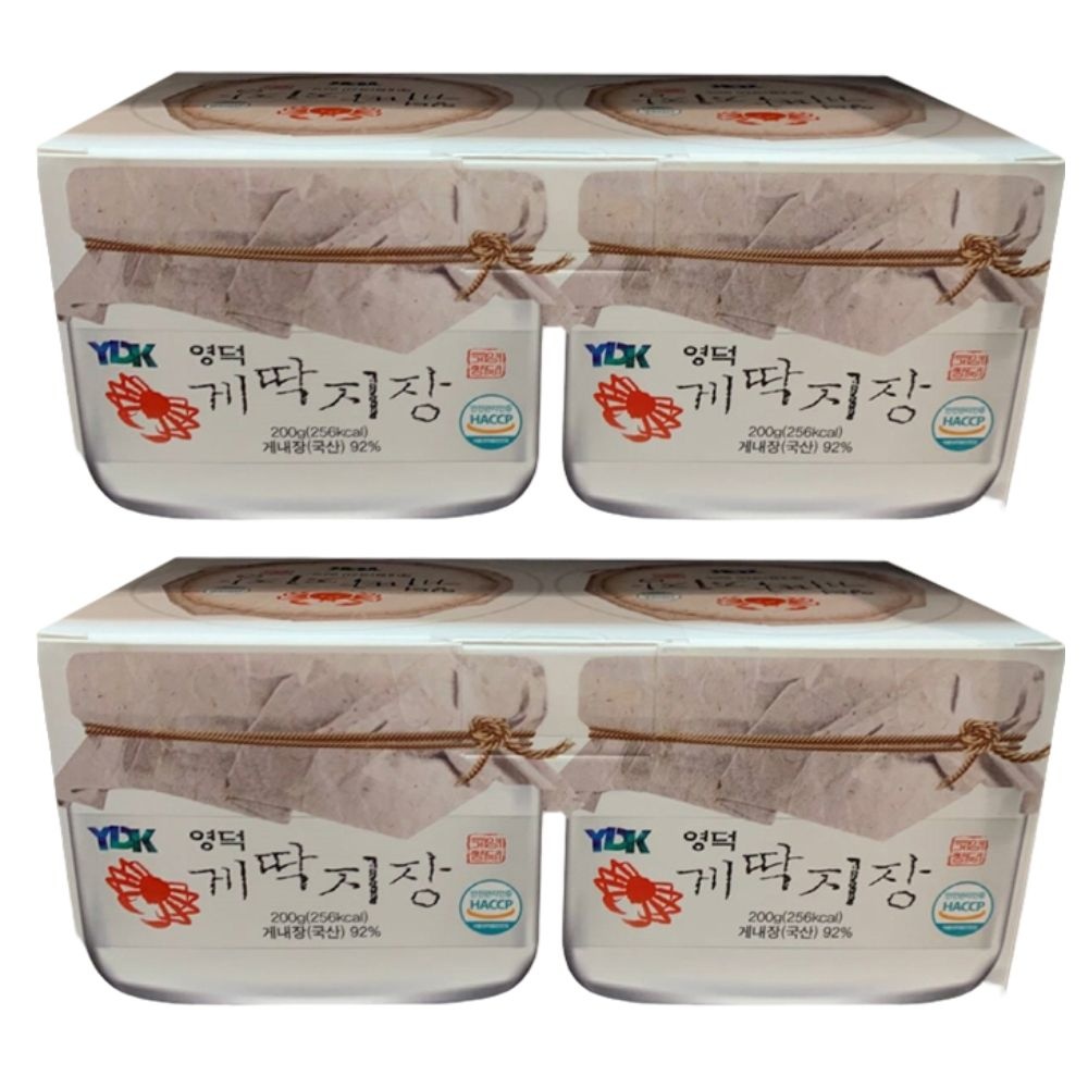 영덕 국내산 붉은 대게 게딱지장 200g x 4개