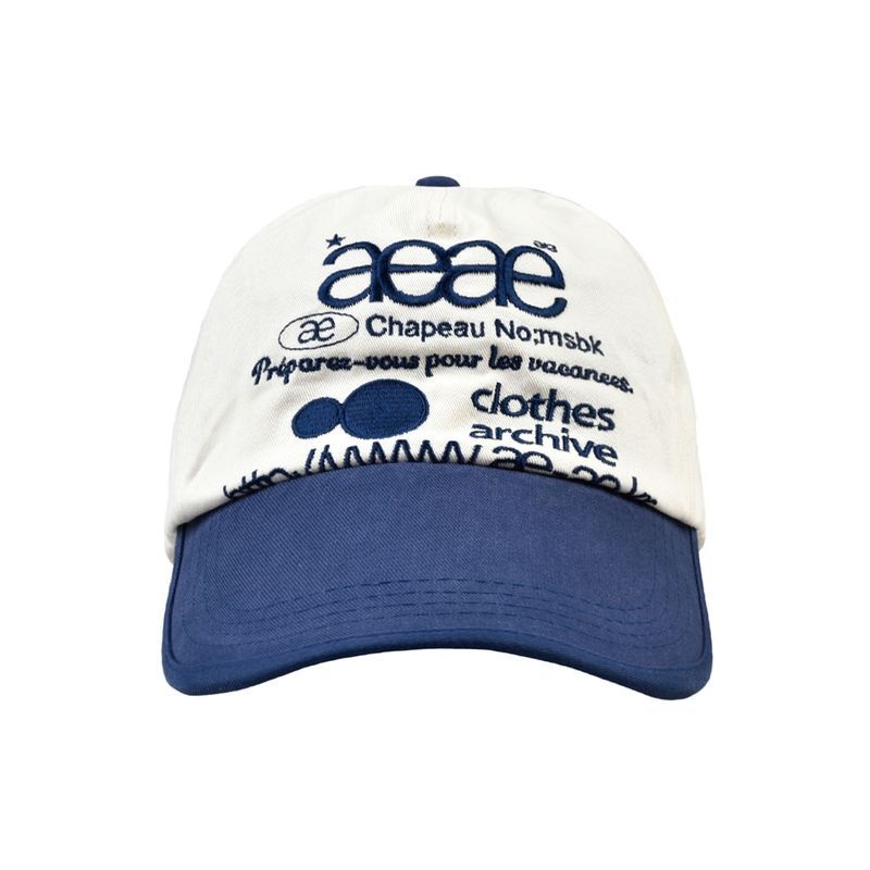 에이이에이이 AEAE WEB LOGO TWO TONE BALL CAP - [WHITEBLUE]