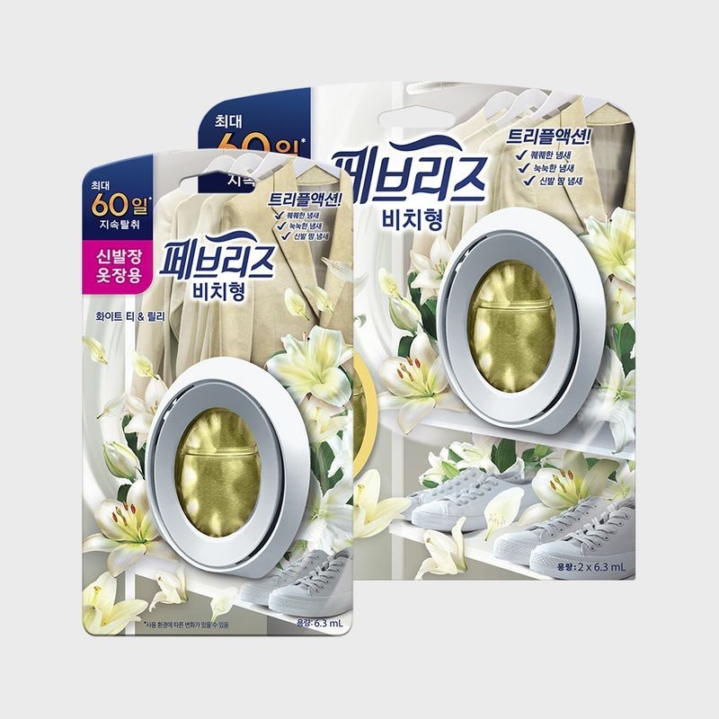 FEBREZE 비치형 실내용 화이트티앤릴리 6.3ml 3개 4176665