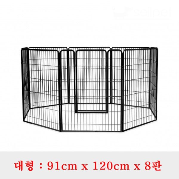 (현대Hmall) 애견울타리 파이프/부식방지 애견 팔각운동장 대형