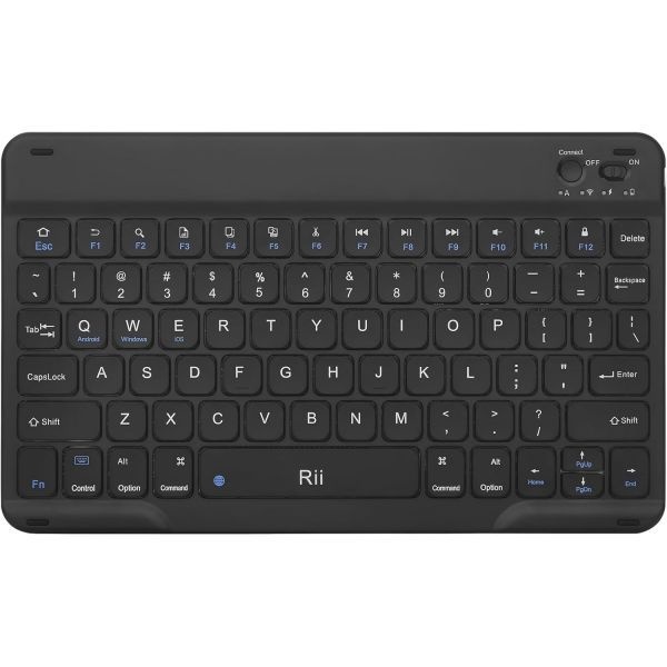 Rii [해외] Rii RK302 초슬림 블루투스 키보드 iPad 아이폰호환 안드로이드 Samsung Windows Mac Linux 스마트 TV 태블릿 노트북 호환 충