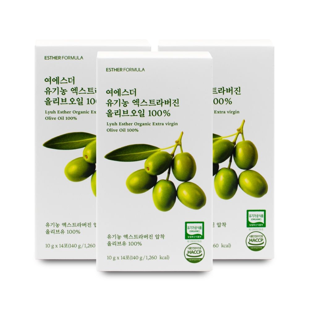 에스더포뮬러 여에스더 유기농 엑스트라버진 올리브오일 100% 10g x 14포 X 3박스 I
