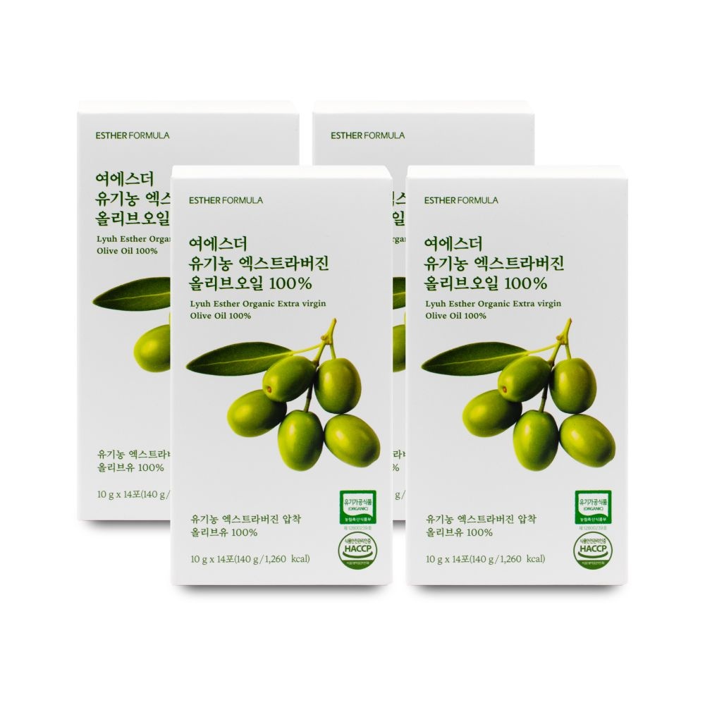 에스더포뮬러 여에스더 유기농 엑스트라버진 올리브오일 100% 10g x 14포 X 4박스 I